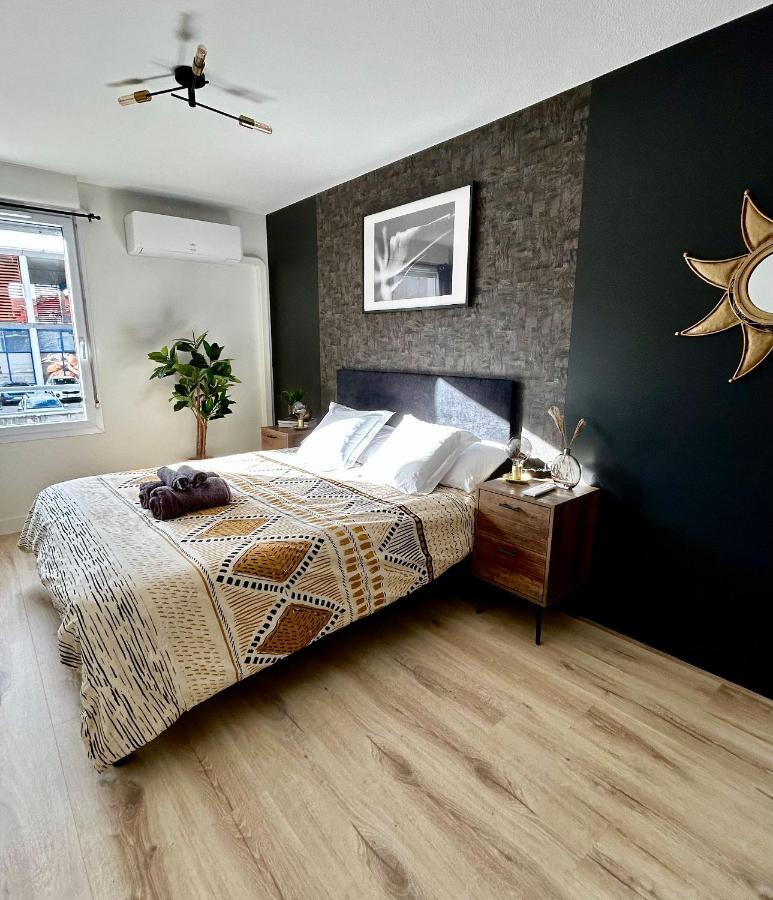 Modern 1 Bdr + Balcony + Free Parking + Ac + Pool Apartment L'Isle-d'Abeau Luaran gambar
